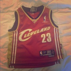 Vintage Lebron James kids 3T basketball jersey